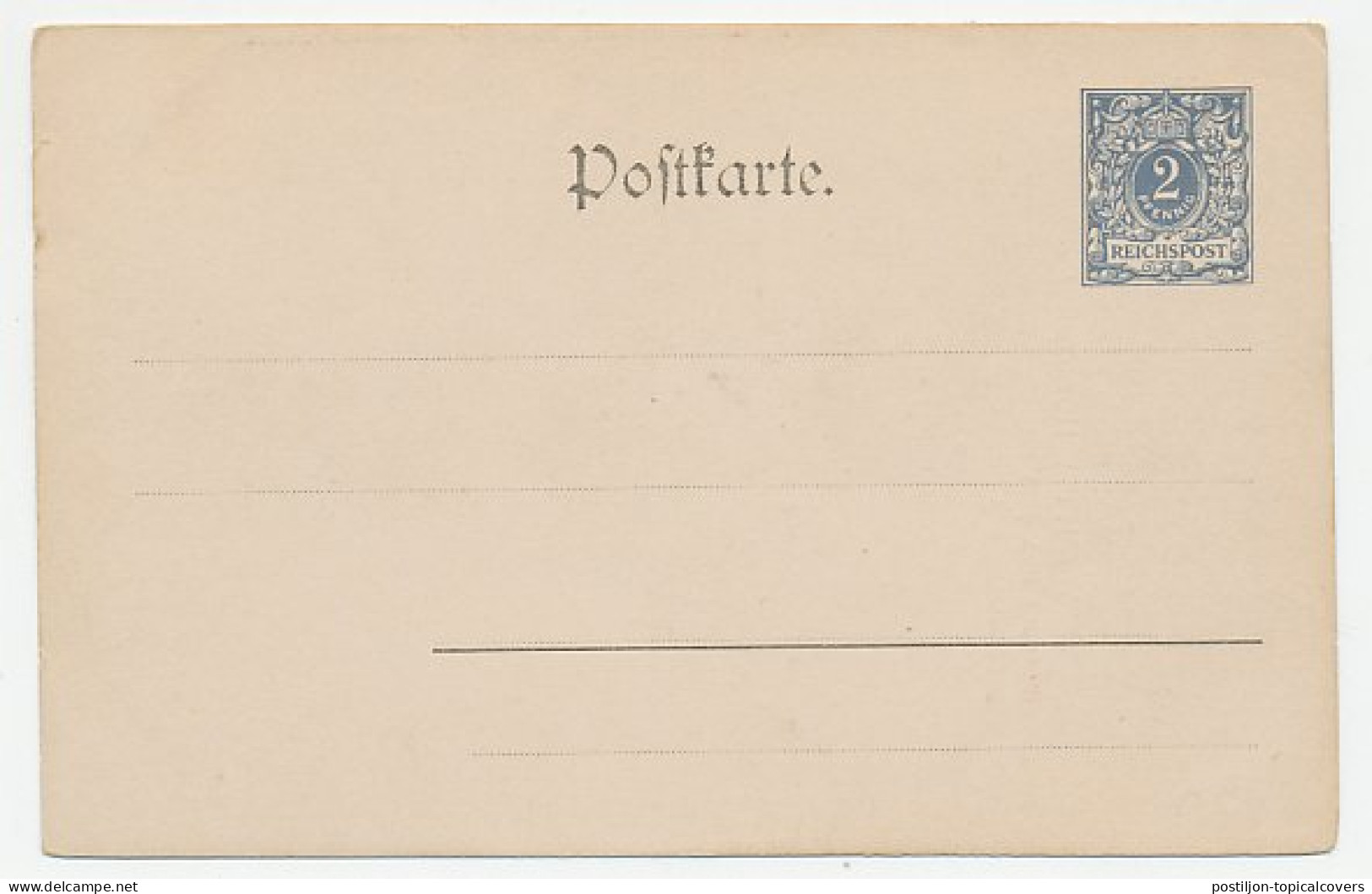 Postal Stationery Germany 1900 Crown Prince Friedrich Wilhelm - Familias Reales