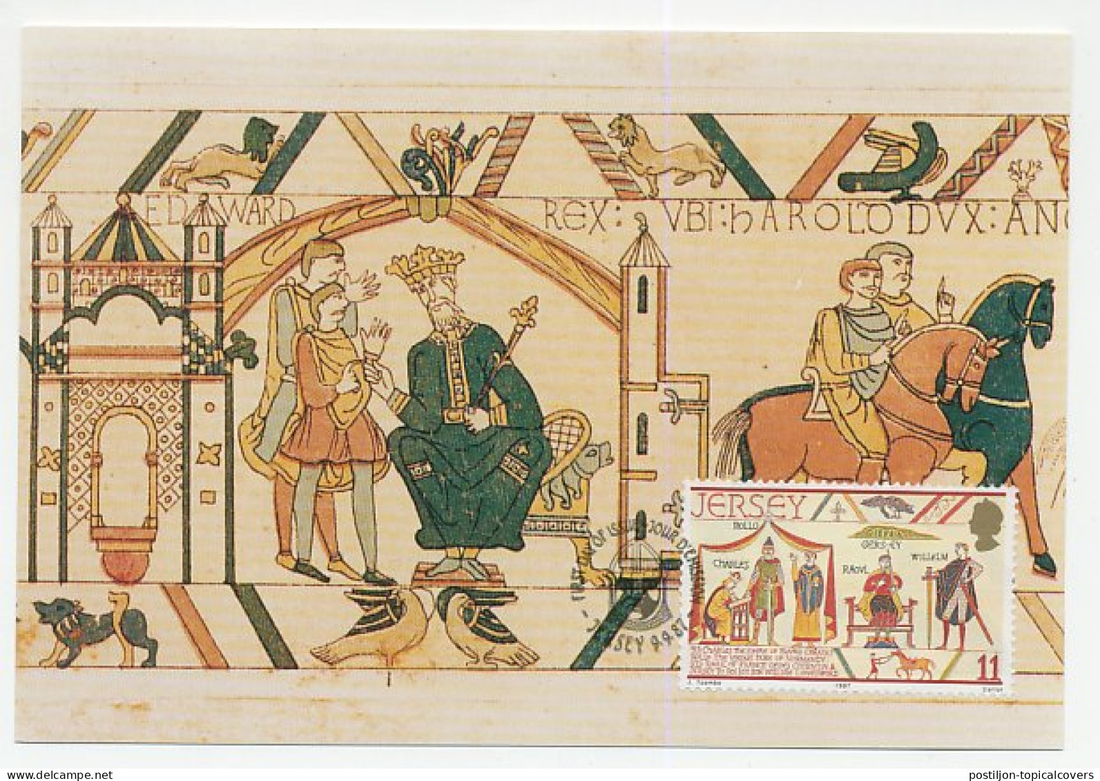 Maximum Card Jersey 1987 Bayeux Tapestry  - Autres & Non Classés