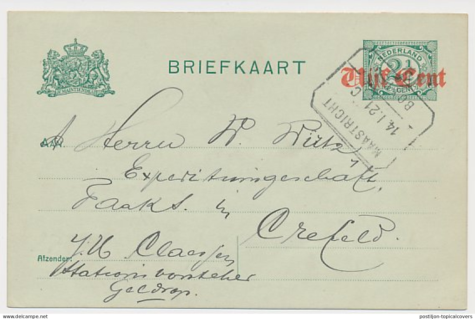 Treinblokstempel : Maastricht - Boxtel C 1921 ( Geldrop ) - Zonder Classificatie