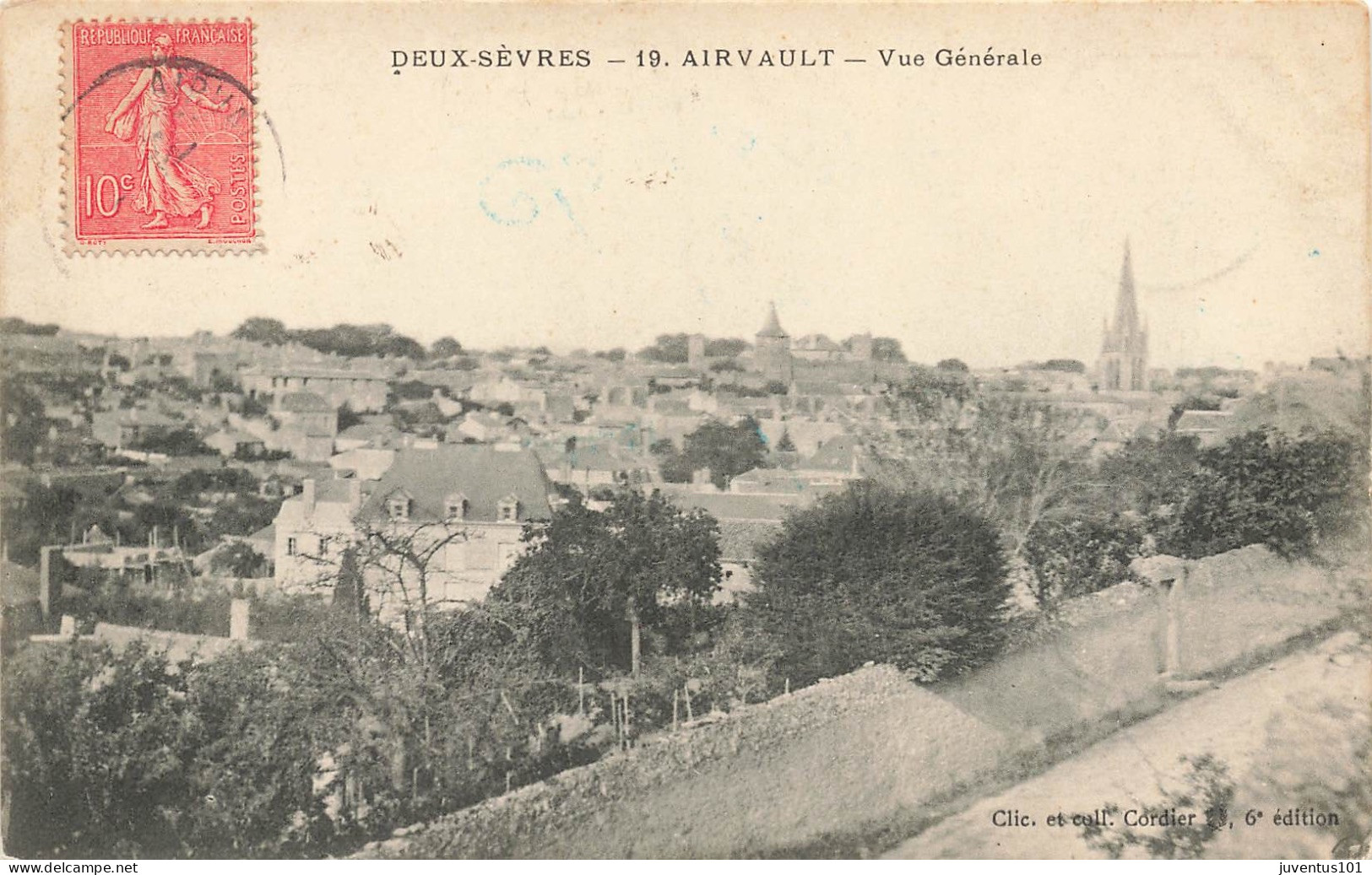 CPA Airvault-Vue Générale-Timbre-En L'état   L2917 - Airvault