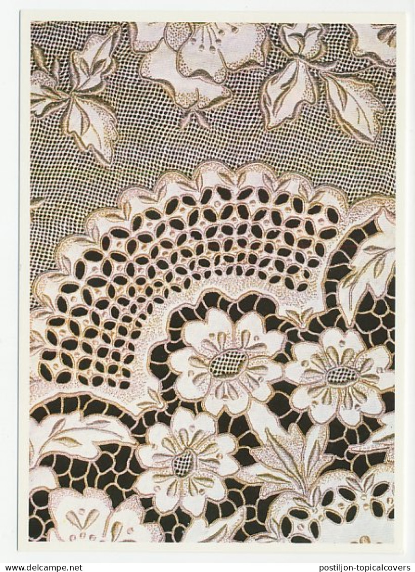 Postal Stationery Portugal 1980 Lace - Textile