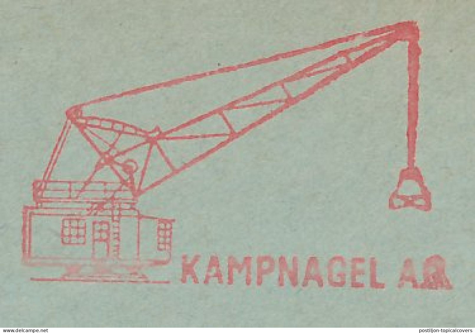 Meter Cut Germany 1955 Lifting Crane - Autres & Non Classés