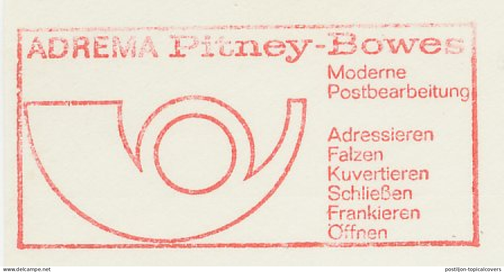 Meter Cut Germany 1965 Adrema Pitney Bowes - Automatenmarken [ATM]