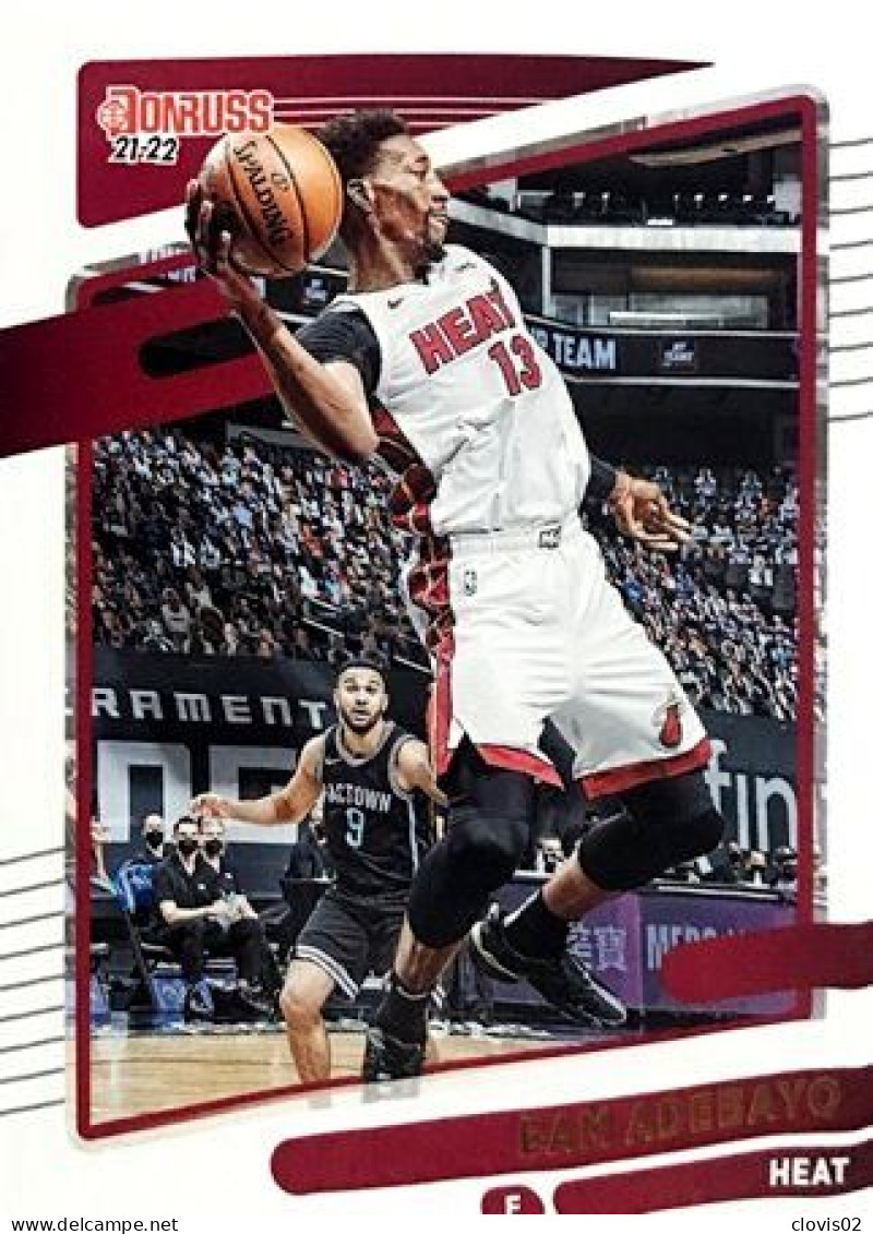 154 Bam Adebayo - Miami Heat - Carte Panini NBA Donruss 2021-2022 - Sonstige & Ohne Zuordnung