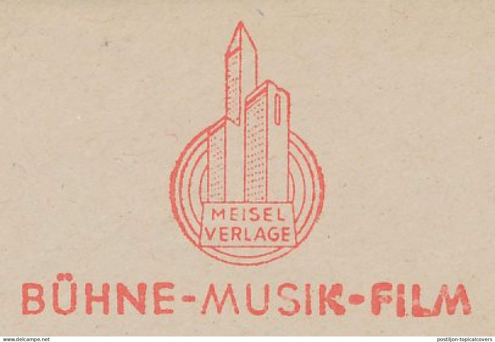 Meter Cut Germany 1959 Publisher - Meisel Verlage  - Music