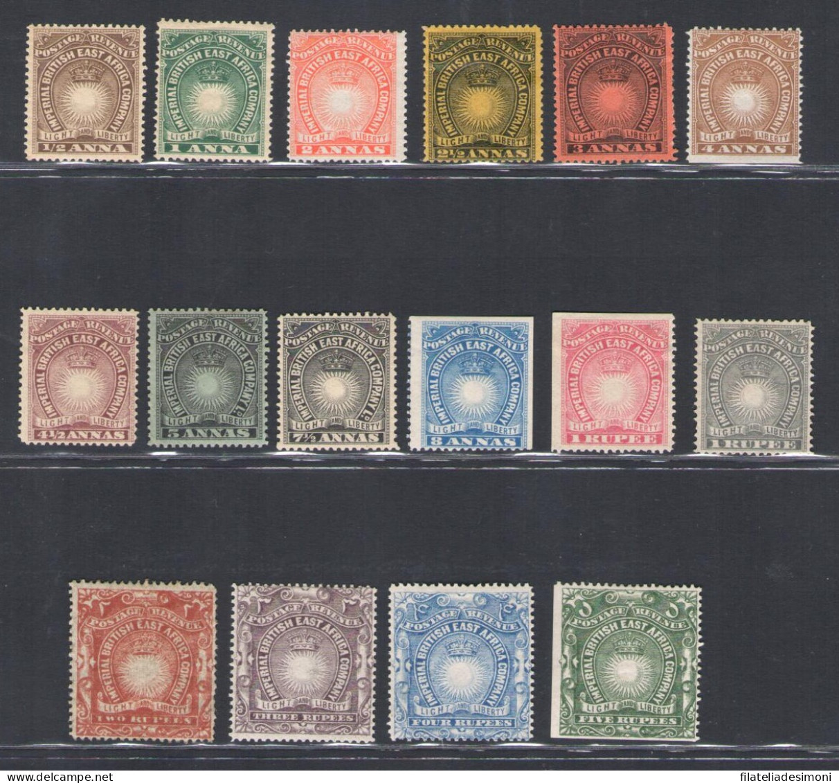 1890-95 British East Africa- Stanley Gibbons N. 4/9 + 11/19 - MH* - Autres & Non Classés