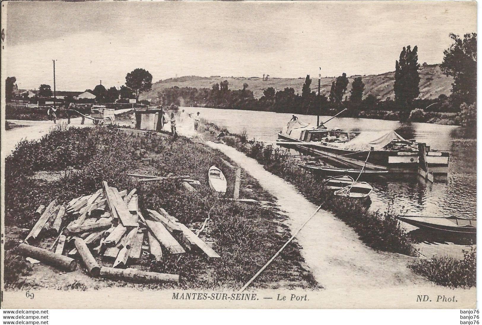 Mantes (78) - Le Port - Péniche - Mantes La Jolie