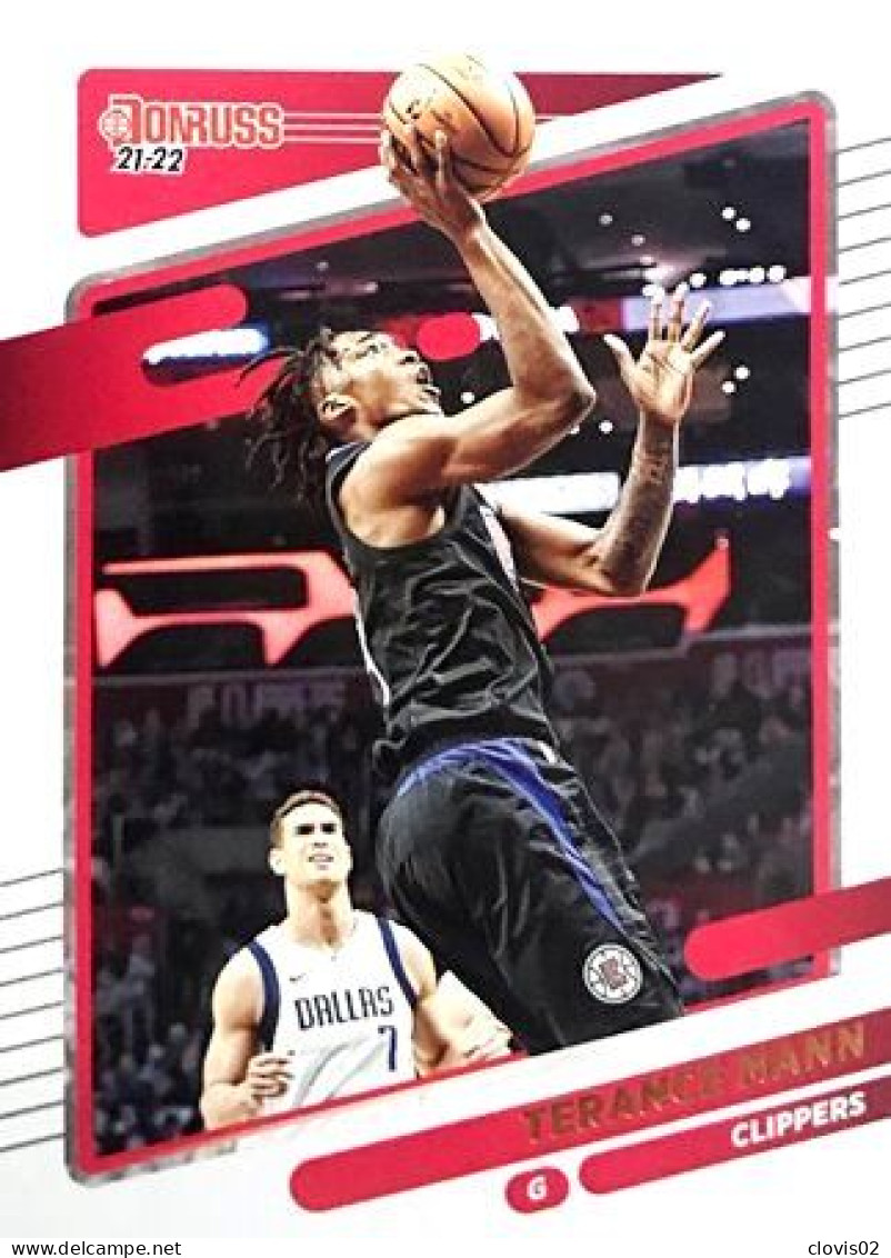 156 Terance Mann - Los Angeles Clippers - Carte Panini NBA Donruss 2021-2022 - Otros & Sin Clasificación