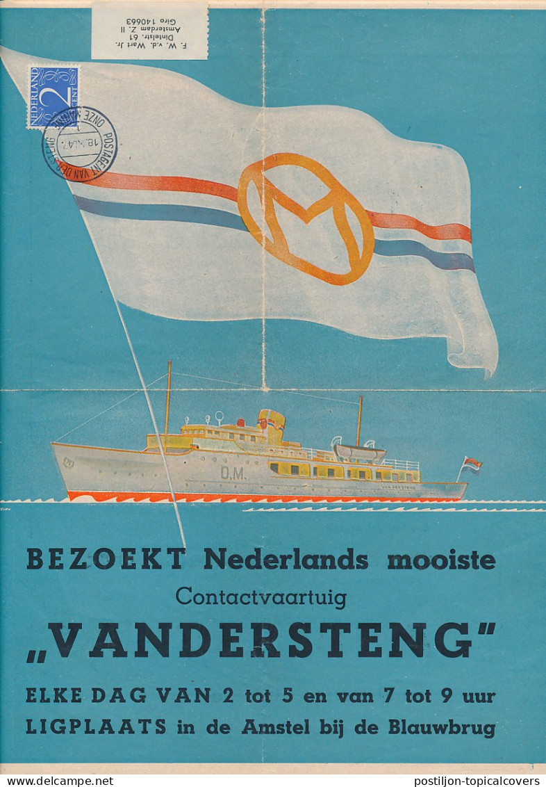 Pamflet Postagent Van Der Steng - Onze Marine 1947 - Unclassified