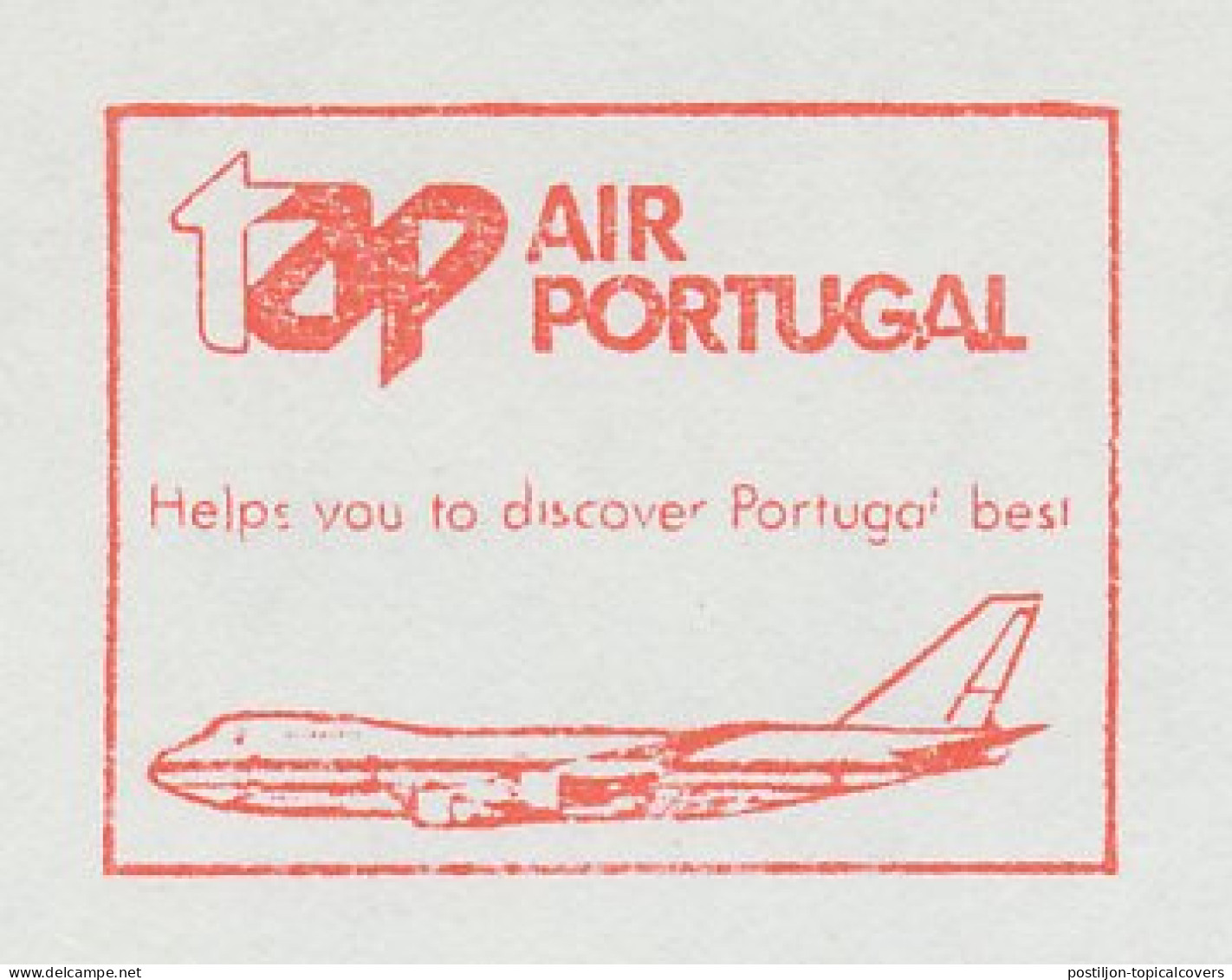 Meter Cut Netherlands 1983 Air Portugal - Airplane - Flugzeuge