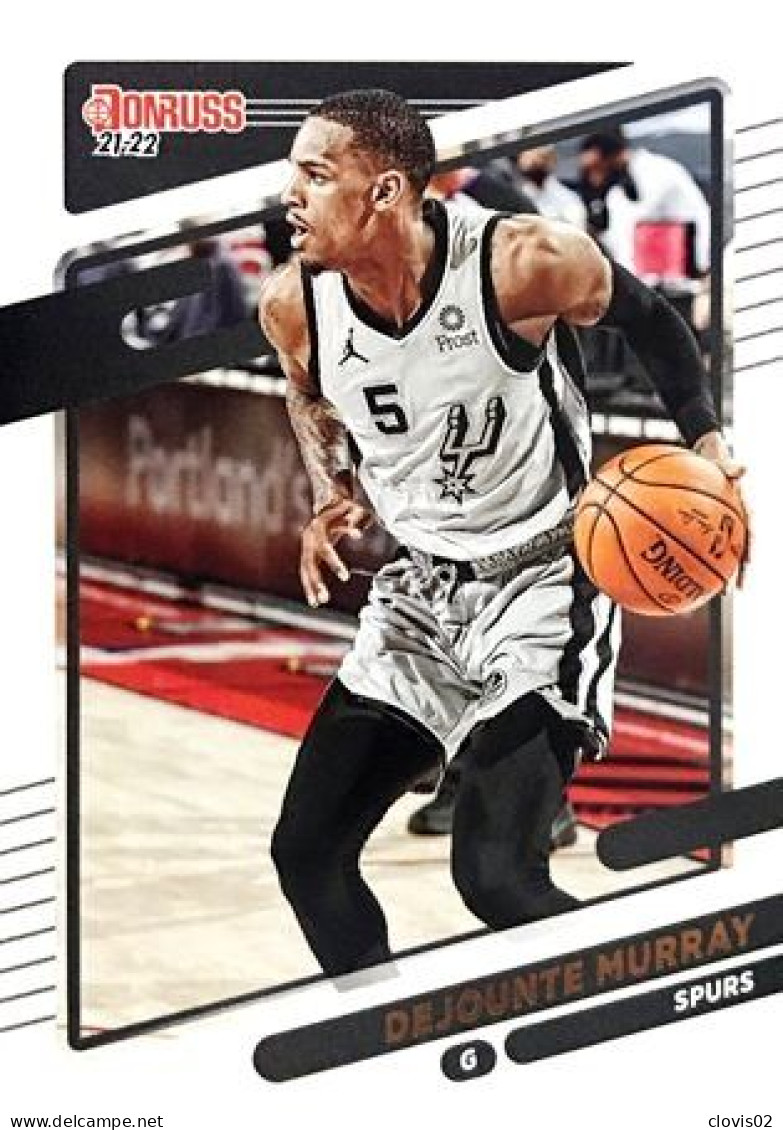 157 Dejounte Murray - San Antonio Spurs - Carte Panini NBA Donruss 2021-2022 - Autres & Non Classés