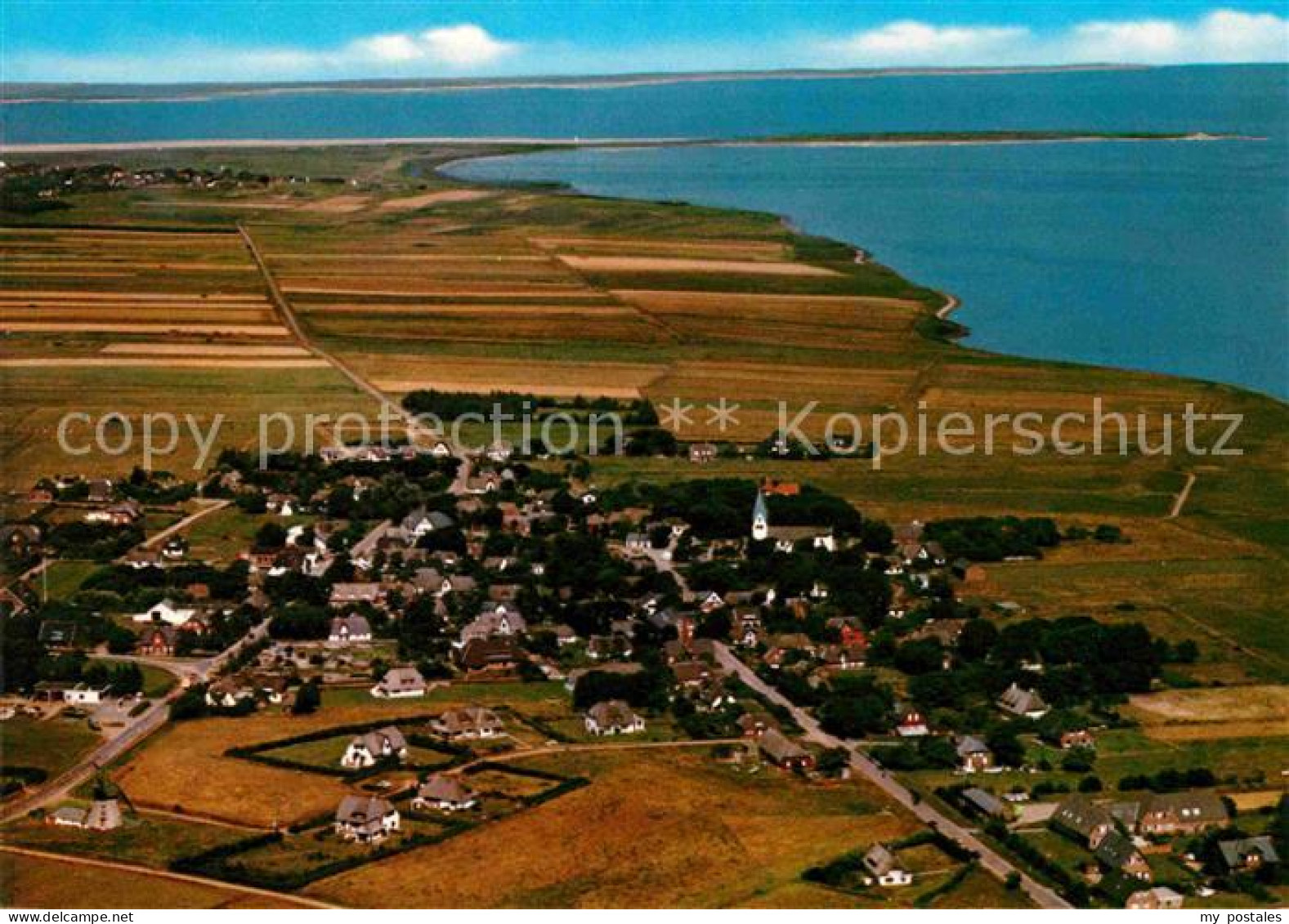 72713388 Nebel Amrum Nordseebad Fliegeraufnahme Nebel - Sonstige & Ohne Zuordnung