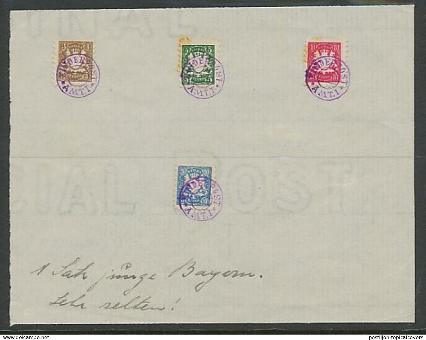 Stamps Children Post Office Bayern - Germany  - Autres & Non Classés