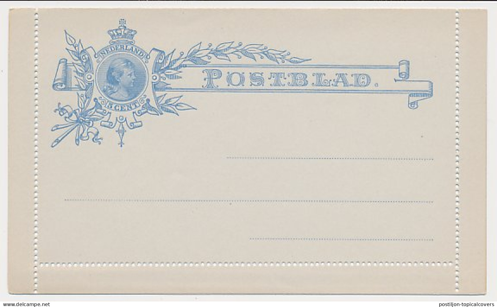 Postblad G. 5 Y  - Postal Stationery
