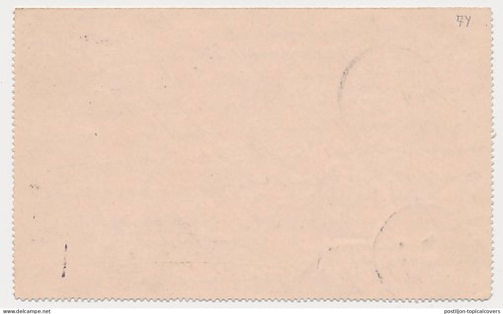 Postblad G. 7 Y Nijmegen - Leipzig Duitsland 1897  - Postal Stationery