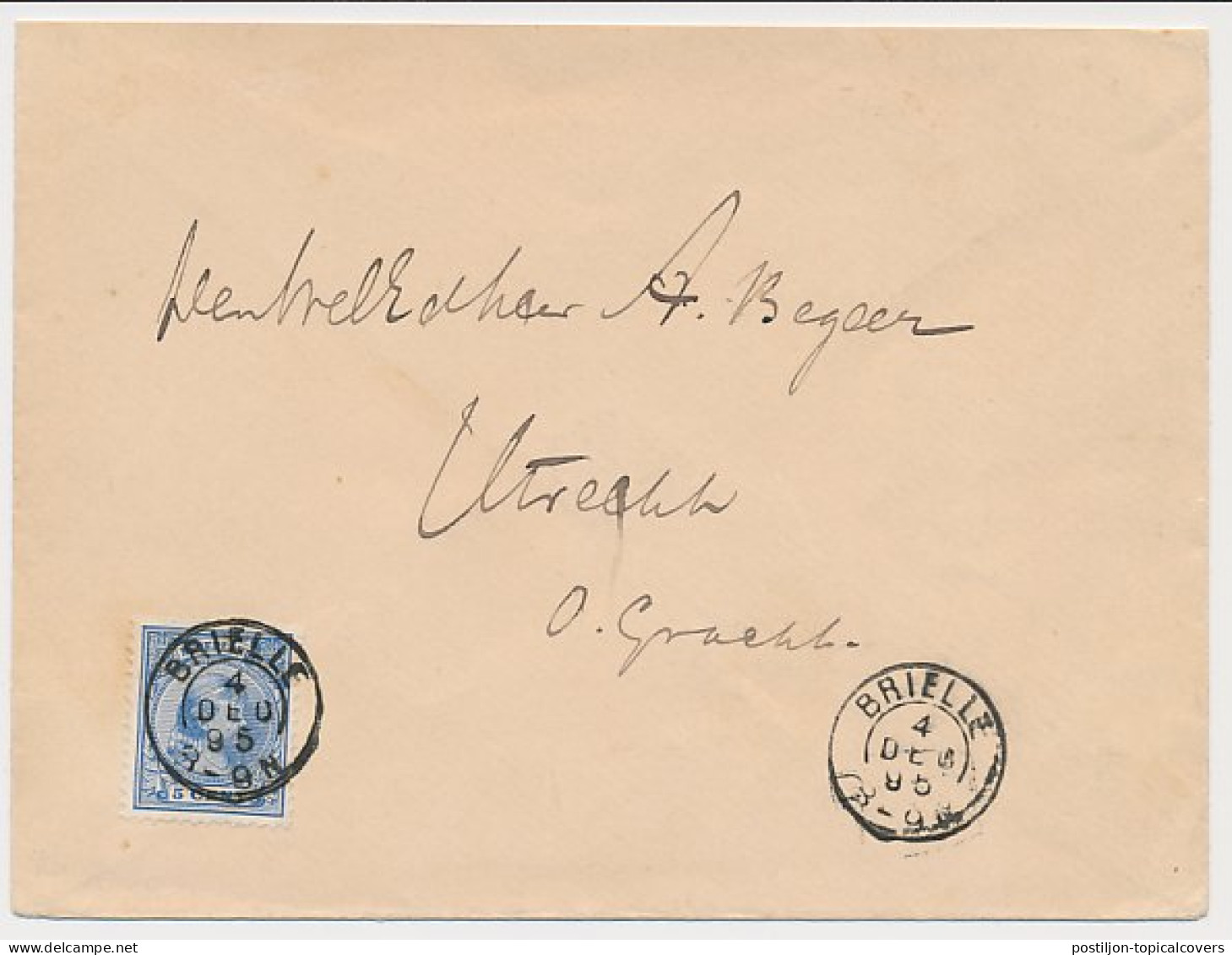 Kleinrondstempel Brielle 1895 - Unclassified