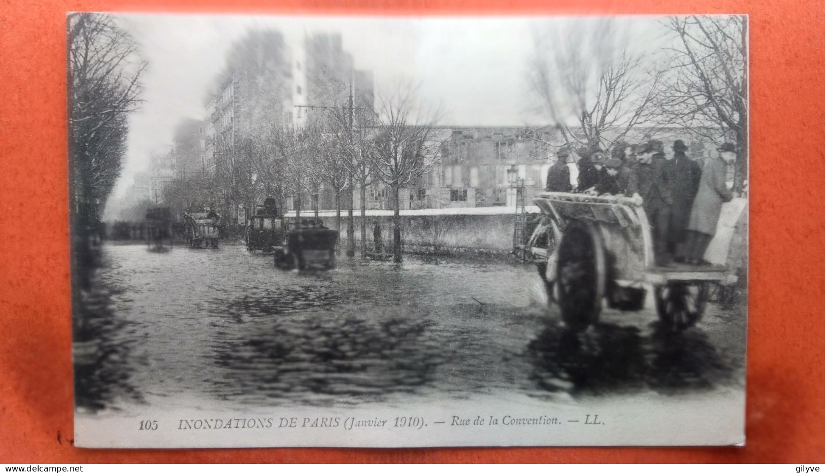 CPA (75) Inondations De Paris.1910. Rue De La Convention.  (7A.890) - Inondations De 1910