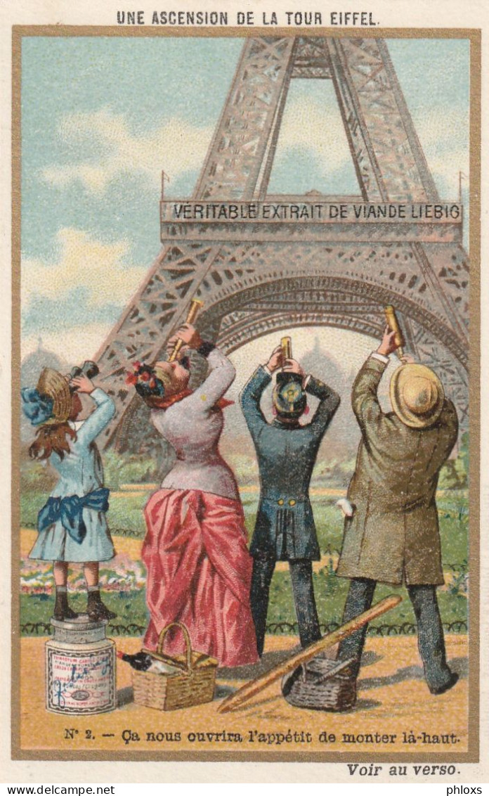 Chromo Liebig /Une Ascension De La Tour Eiffel / Série Complète De 6 Chromos / Réf:fm4072 à 4078 - Liebig