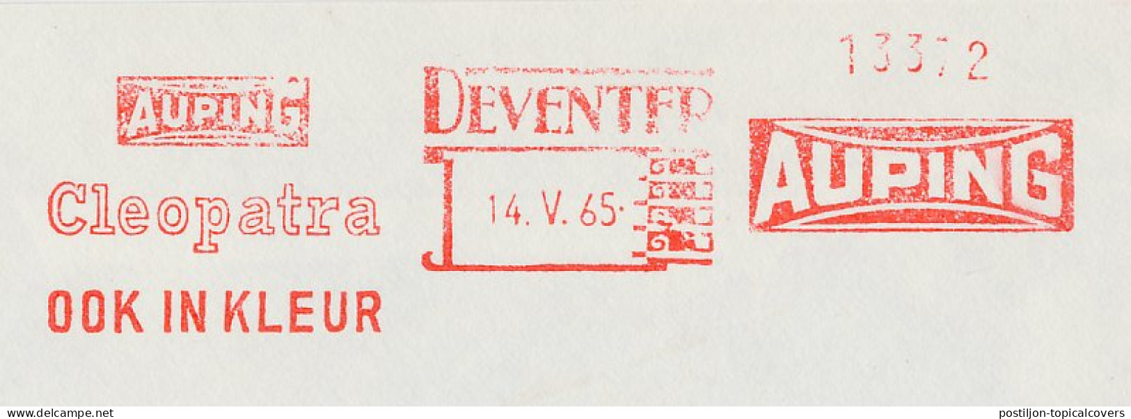 Meter Cover Netherlands 1965 Cleopatra - Auping - Deventer - Sonstige & Ohne Zuordnung