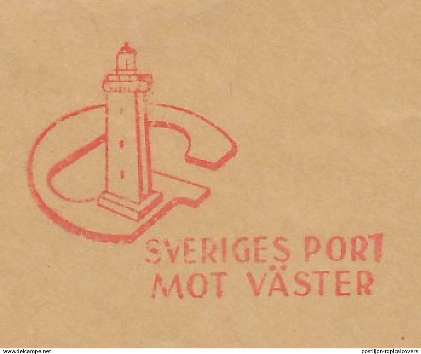 Meter Cut Sweden 1974 Lighthouse - Goteborg - Lighthouses