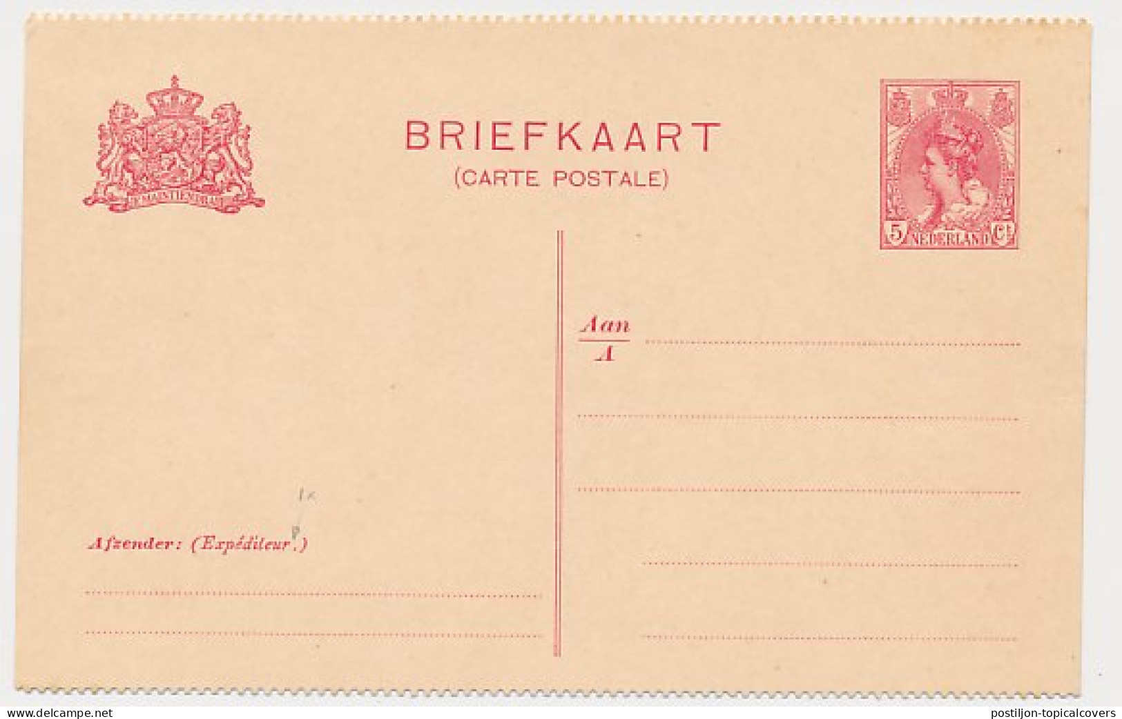 Briefkaart G. 84 B I - Plaatfout - Ganzsachen