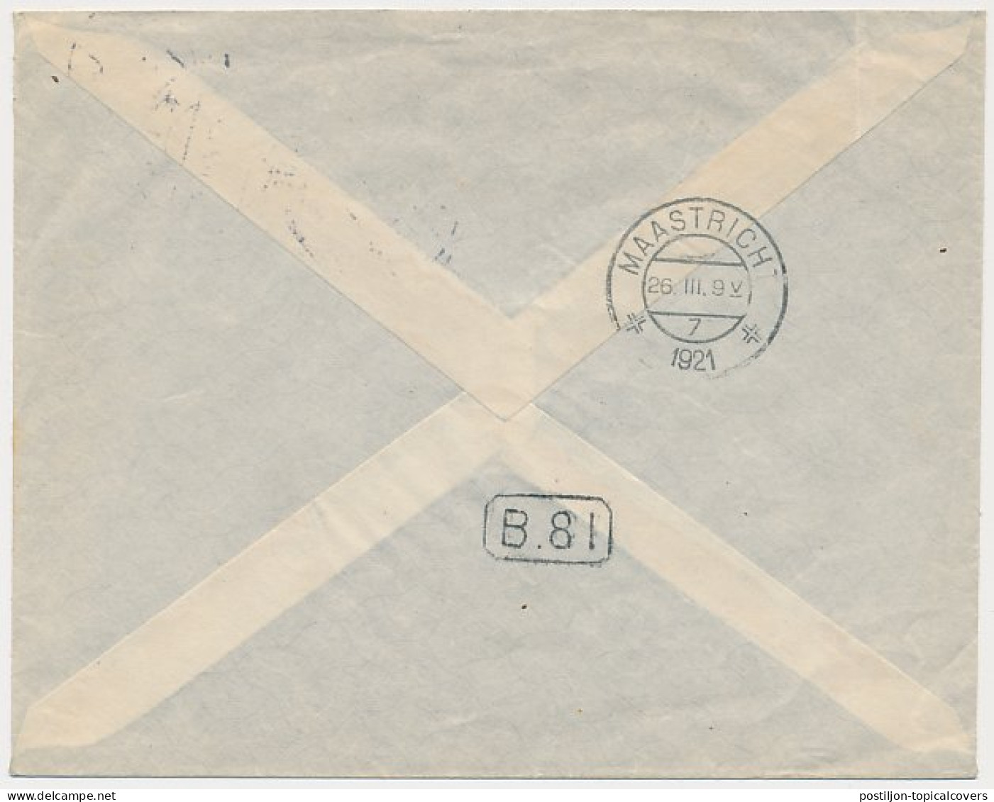 Firma Envelop Eijsden 1921 - Boerenleenbank - Zonder Classificatie