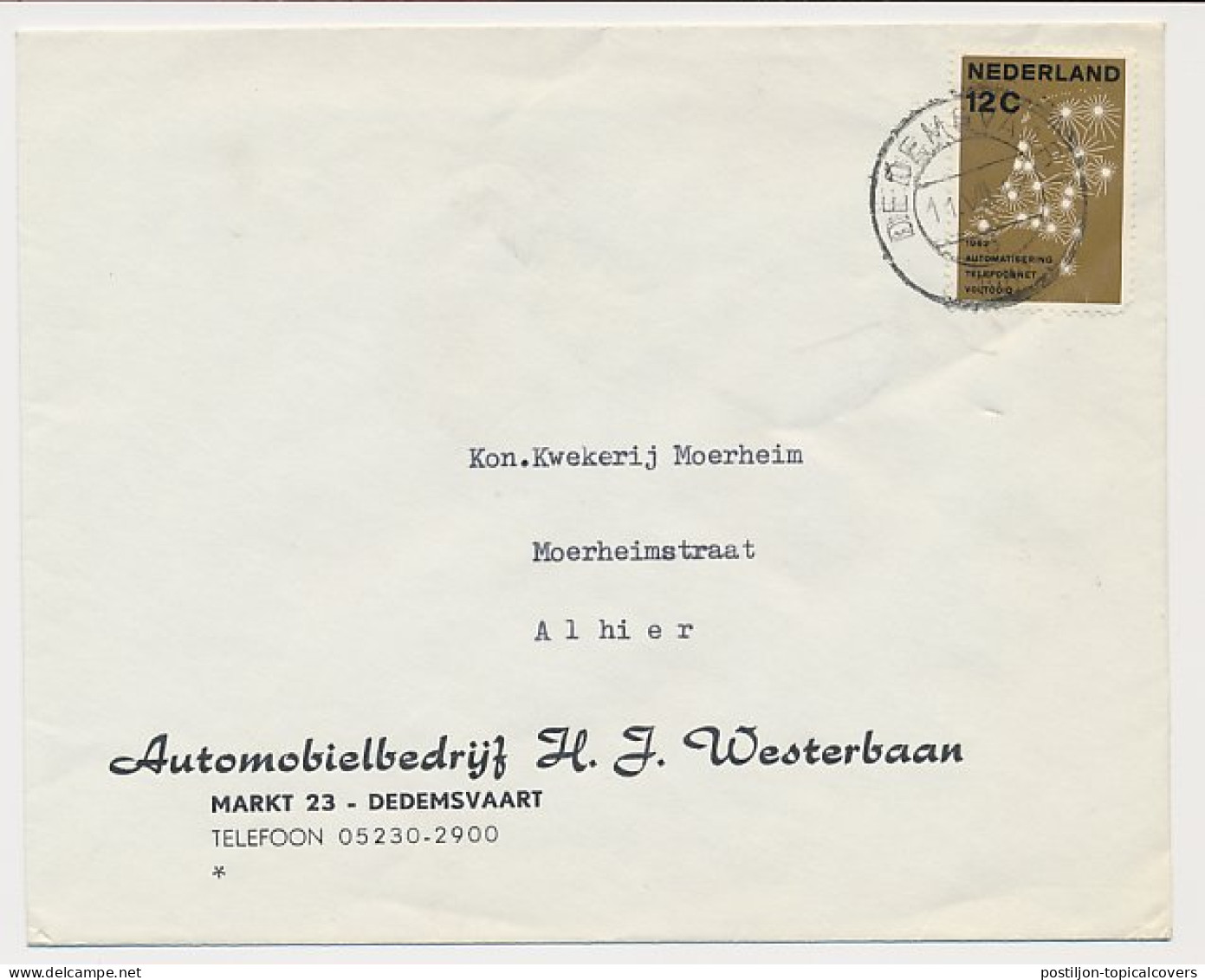 Firma Envelop Dedemsvaart 1962 - Automobielbedrijf - Unclassified