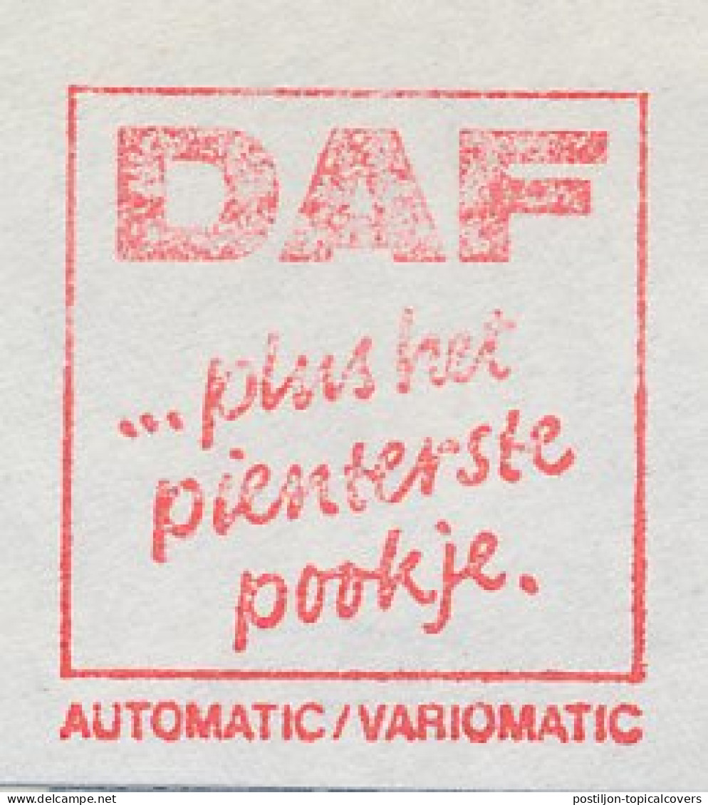 Meter Cover Netherlands 1970 Car - DAF - Van Doorne S Personenautofabriek - Voitures