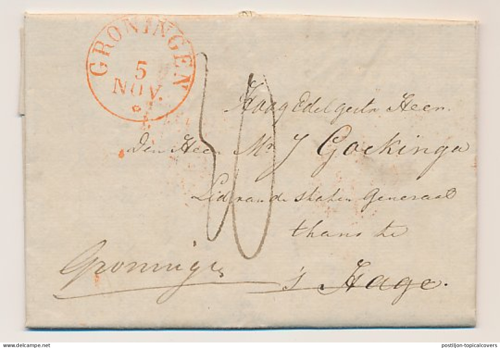 Distributiekantoor Zuidbroek 1840 - Debourse S Gravenhage  - ...-1852 Préphilatélie