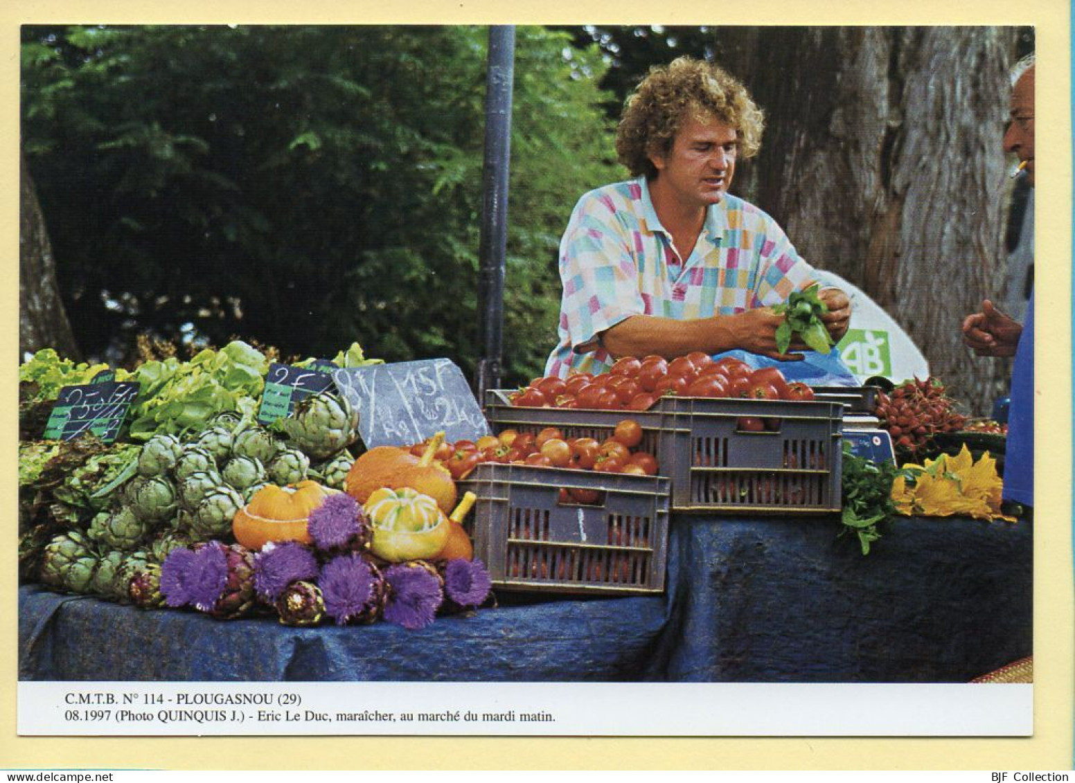 Eric LE DUC Maraîcher Au Marché Du Mardi Matin / PLOUGASNOU (29) (QUINQUIS J.) C.M.T.B. N° 114 / 400 Ex (CARTOUEST) - Venters