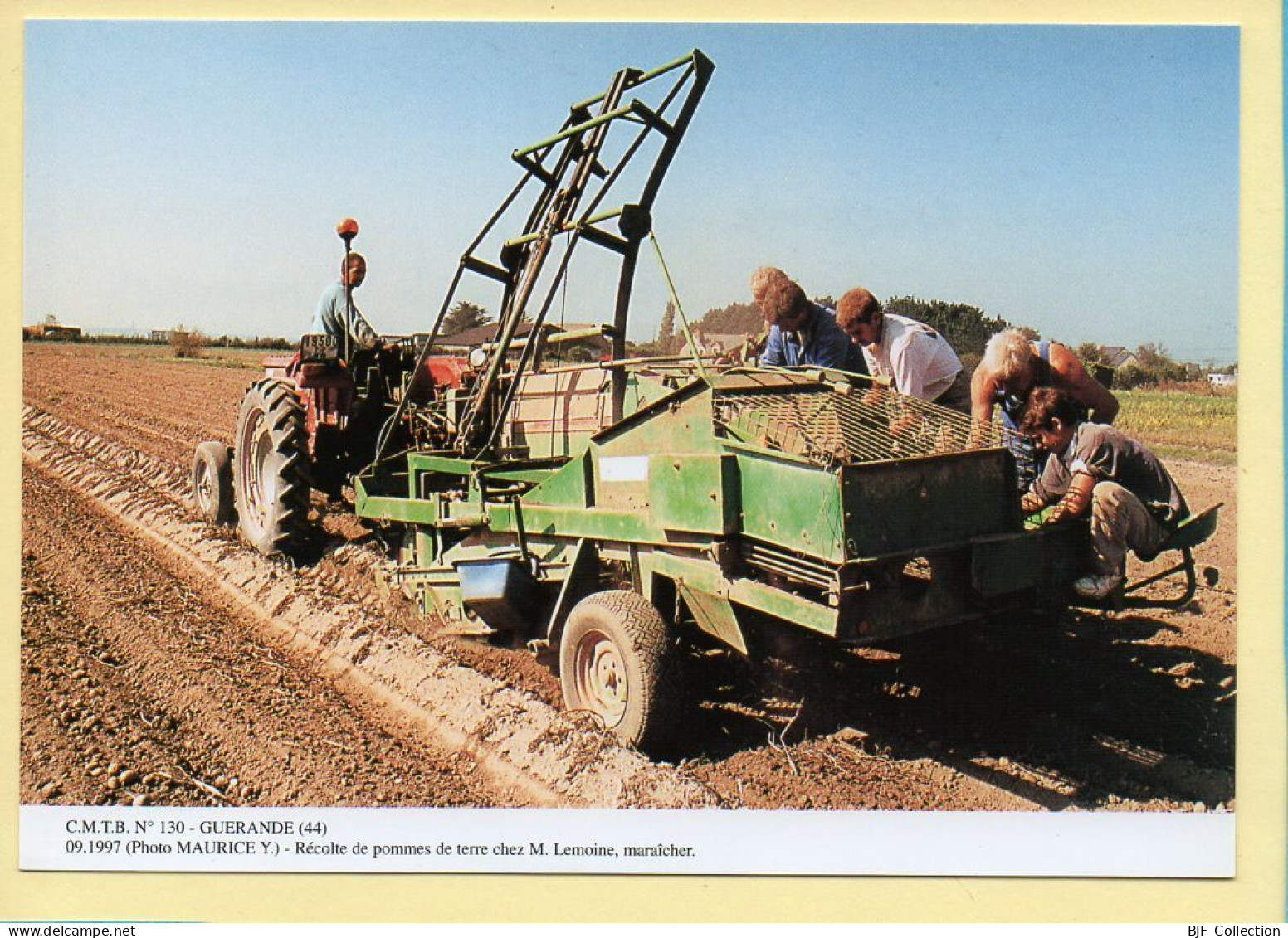 Récolte De Pommes De Terre Chez Mr LEMOINE Maraîcher / GUERANDE (44) (MAURICE Y.) C.M.T.B. N° 130 / 400 Ex (CARTOUEST) - Farmers