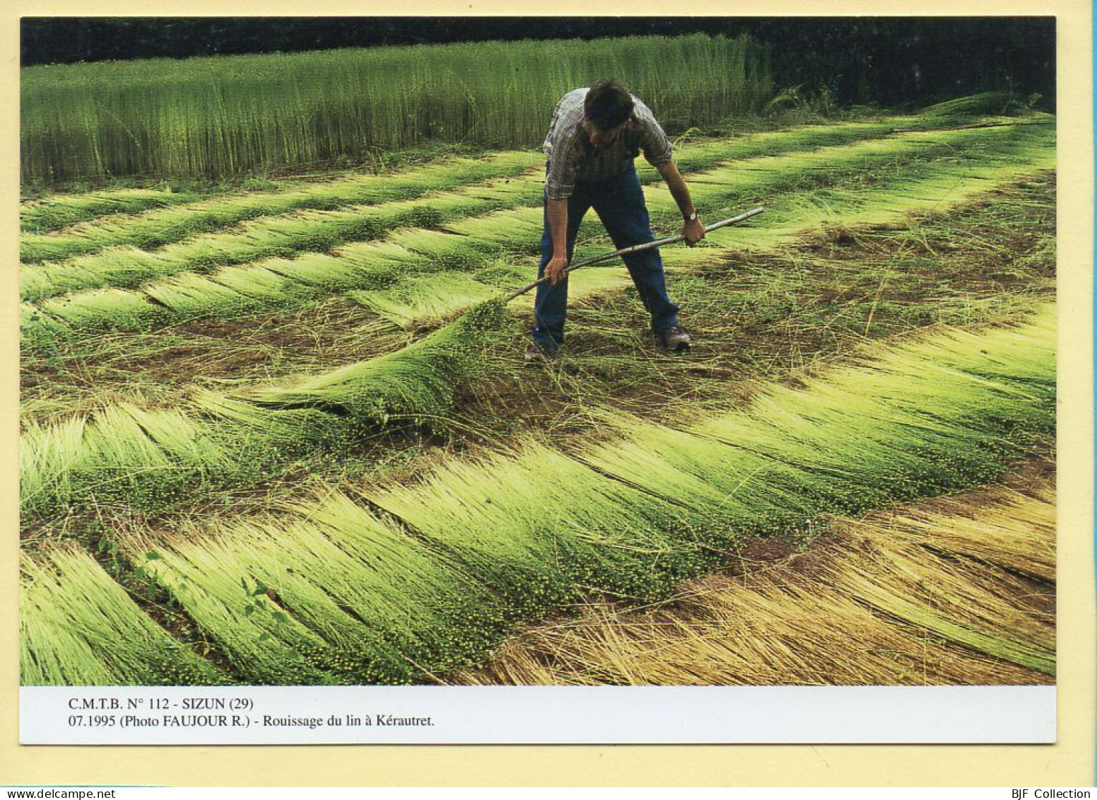 Rouissage Du Lin à Kérautret / SIZUN (29) (FAUJOUR R.) C.M.T.B. N° 112 / 400 Exemplaires (CARTOUEST) - Landbouwers