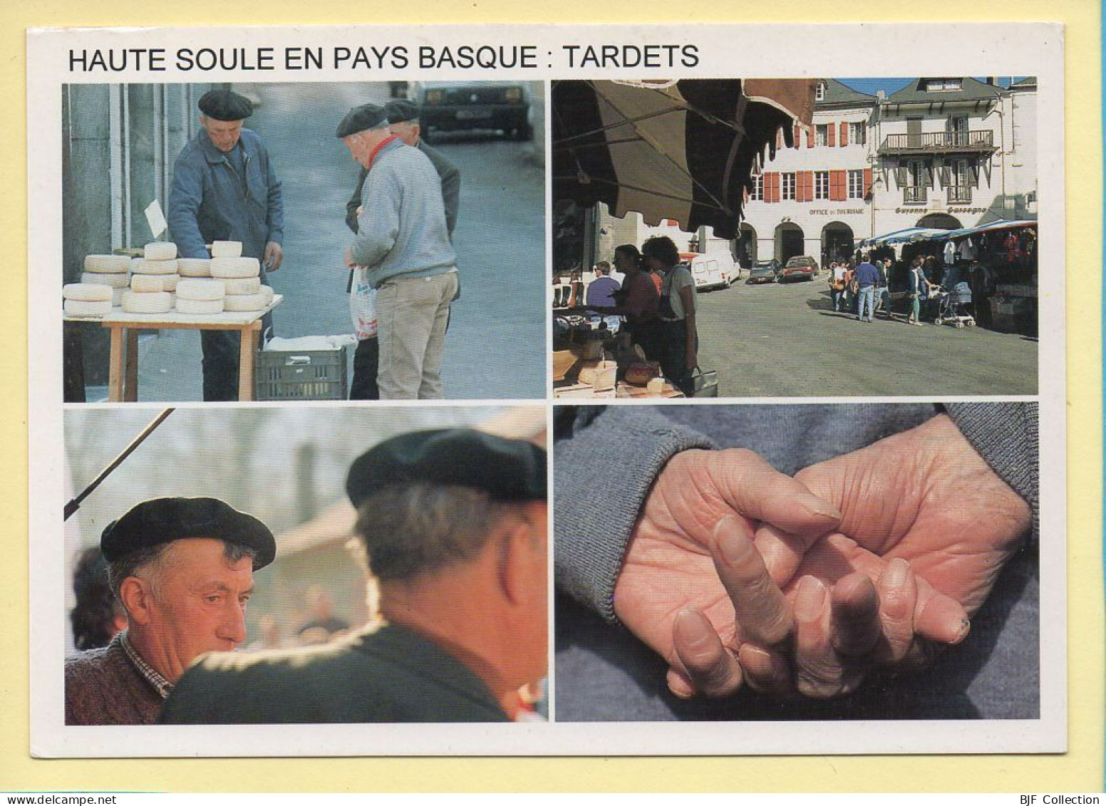 Un Jour De Marché à Tardets / 4 Vues (Elizabeth ARRIUS-PARDIES N° F319) Haute Soule En Pays Basque - Campesinos