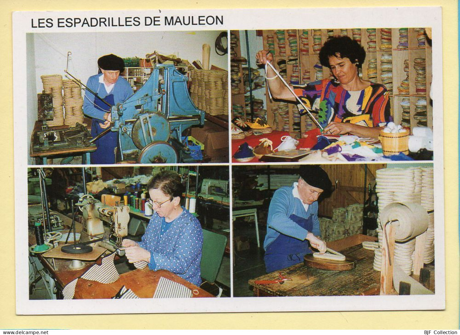 Les Espadrilles De Mauleon / 4 Vues (René SENTUCQ N° F197) Images D'un Temps Qui Passe / Collection Vallées Pyrénéennes - Artesanal