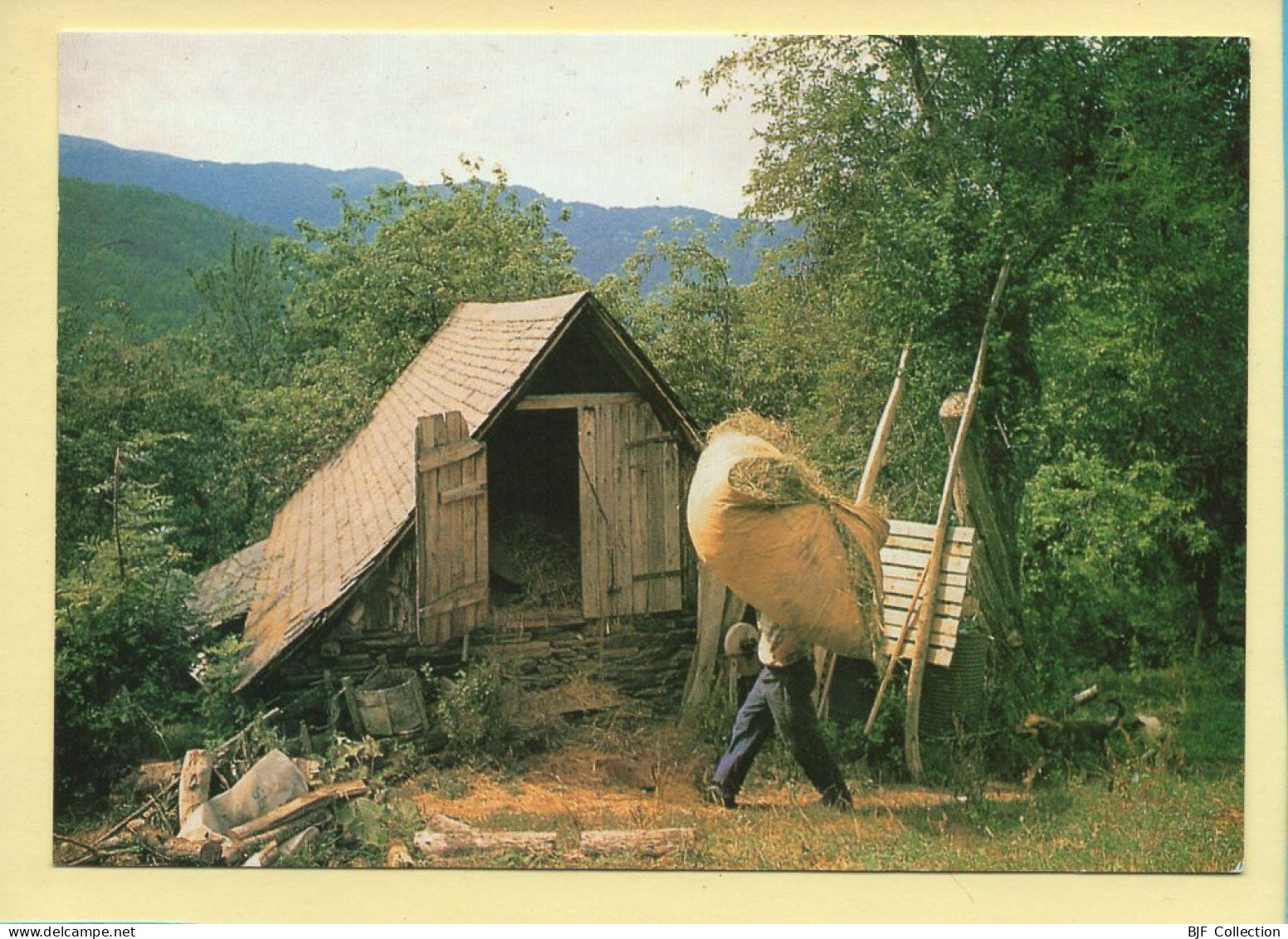 Grange De Haute Montagne / Rentrée Des Foins (Elizabeth ARRIUS-PARDIES N° E86) Images D'un Temps Qui Passe - Paysans