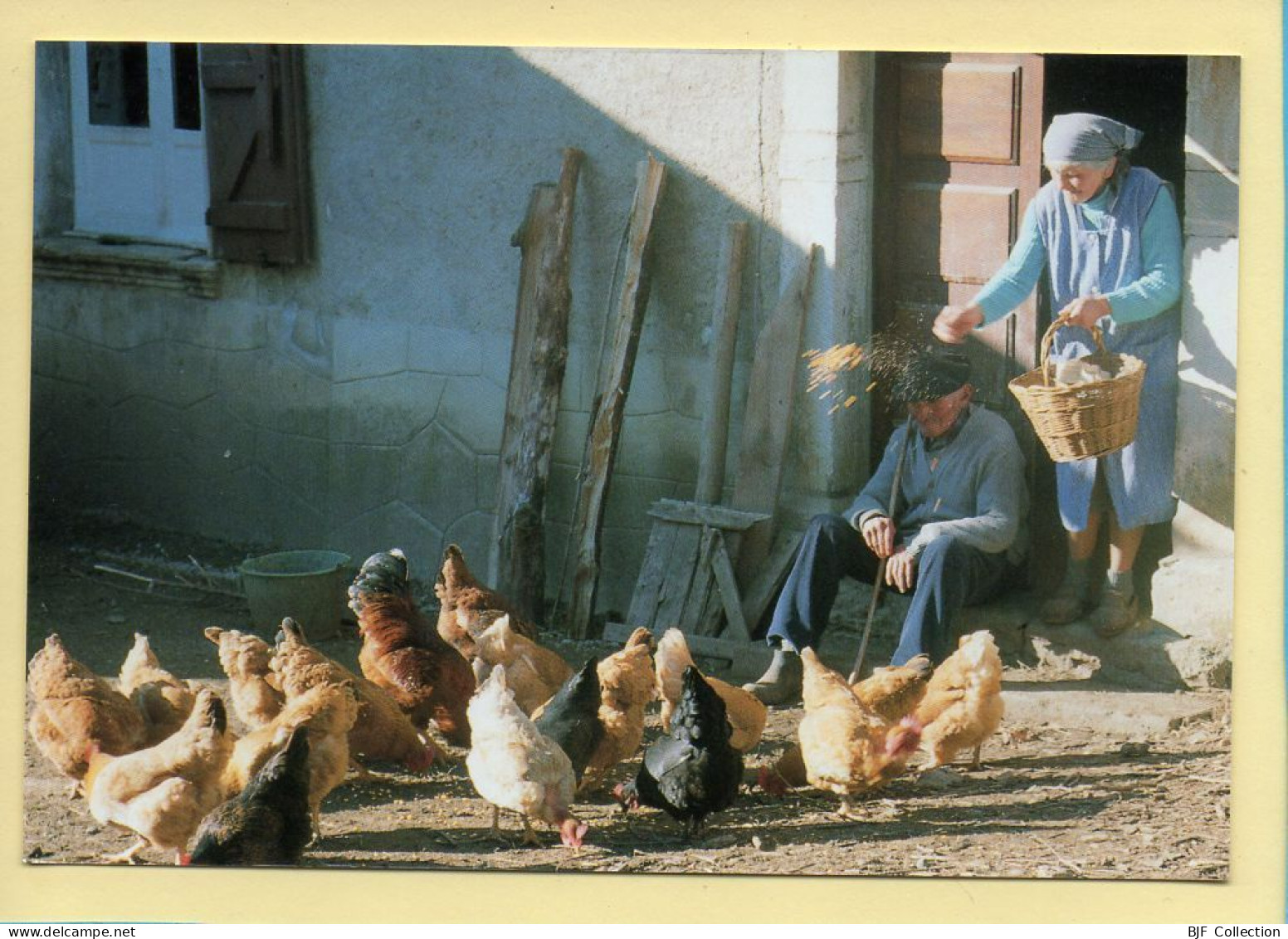 La Cour De La Ferme / Repas Du Poulailler (Elizabeth ARRIUS-PARDIES N° D 13) Images D'un Temps Qui Passe - Farmers