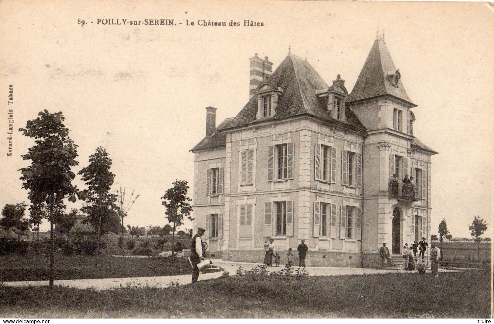 POILLY-SUR-SEREIN LE CHATEAU DES HATES - Sonstige & Ohne Zuordnung