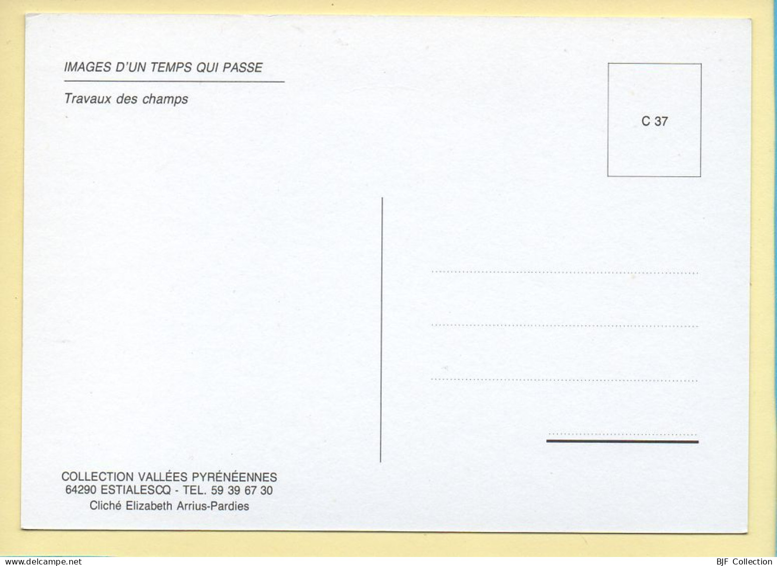 Travaux Des Champs (Elizabeth ARRIUS-PARDIES N° C 37) Images D'un Temps Qui Passe / Collection Vallées Pyrénéennes - Bauern