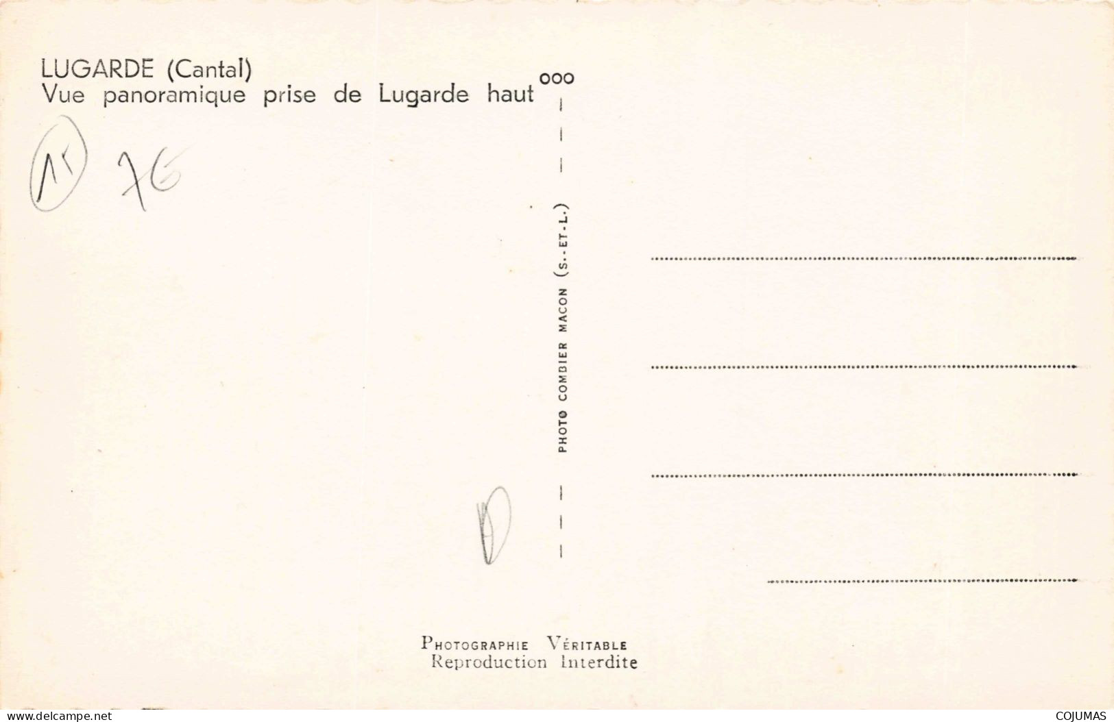 15 - LUGARDE _S28929_ Vue Panoramique Prise De Lugarde Haut - CPSM 14x9cm - Autres & Non Classés