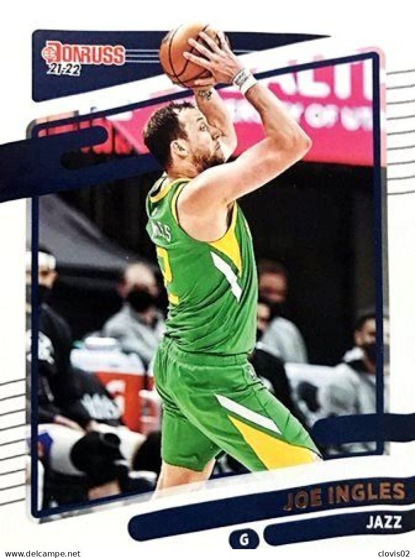 168 Joe Ingles - Utah Jazz - Carte Panini NBA Donruss 2021-2022 - Autres & Non Classés