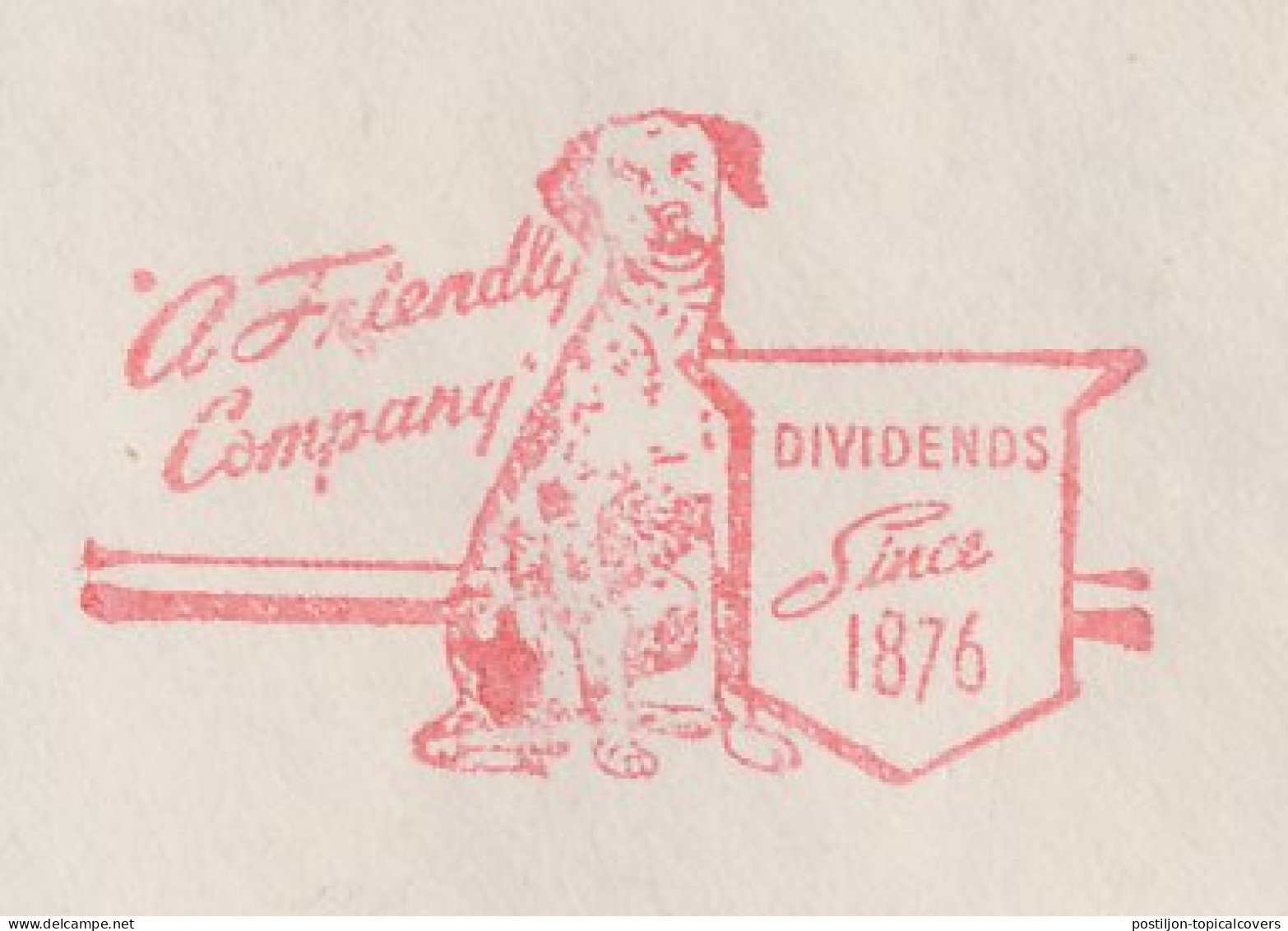 Meter Cover USA 1948 Dog - Dalmation - Dalmatier - Other & Unclassified