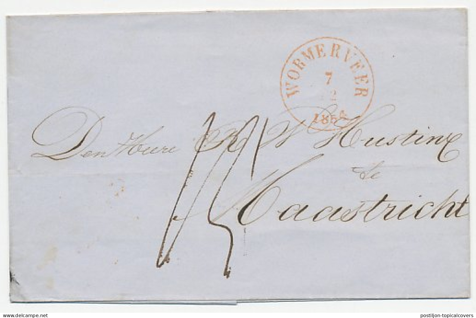 Wormerveer - Maastricht 1854 - ...-1852 Prephilately