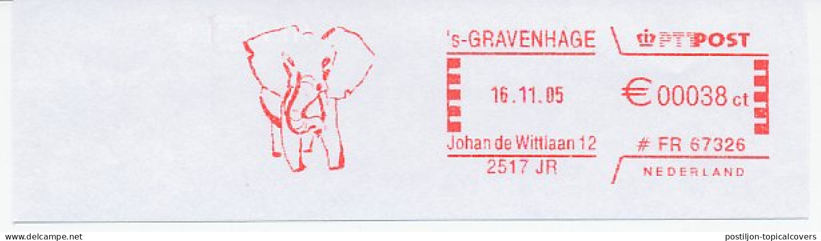 Meter Cut Netherlands 2005 Elephant - Sonstige & Ohne Zuordnung