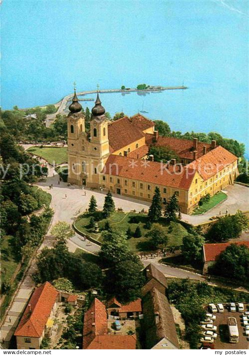 72713254 Tihany Latkep Az Apatsagi Templommal Abteikirche Fliegeraufnahme Tihany - Ungarn