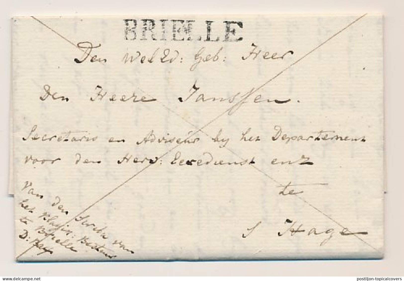 BRIELLE - S Gravenhage 1827 - ...-1852 Préphilatélie