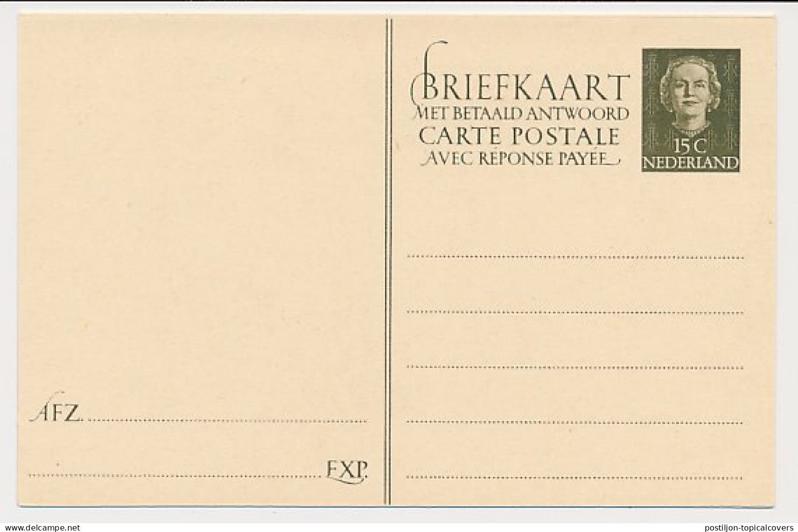 Briefkaart G. 312 - Postwaardestukken