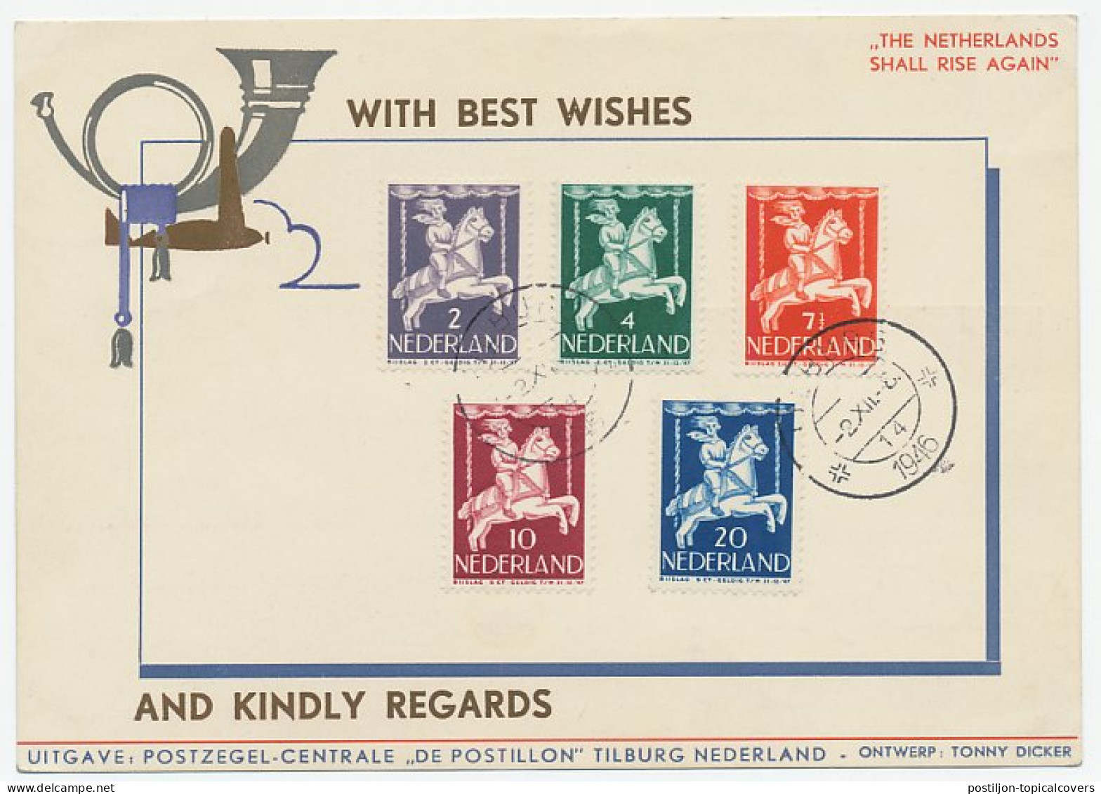 FDC / 1e Dag Em. Kind 1946 - Uitgave De Postillon - Ohne Zuordnung