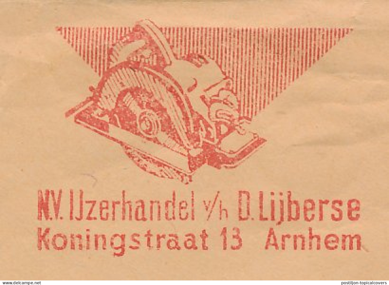 Meter Cover Netherlands 1961 Circular Saw - Arnhem - Other & Unclassified