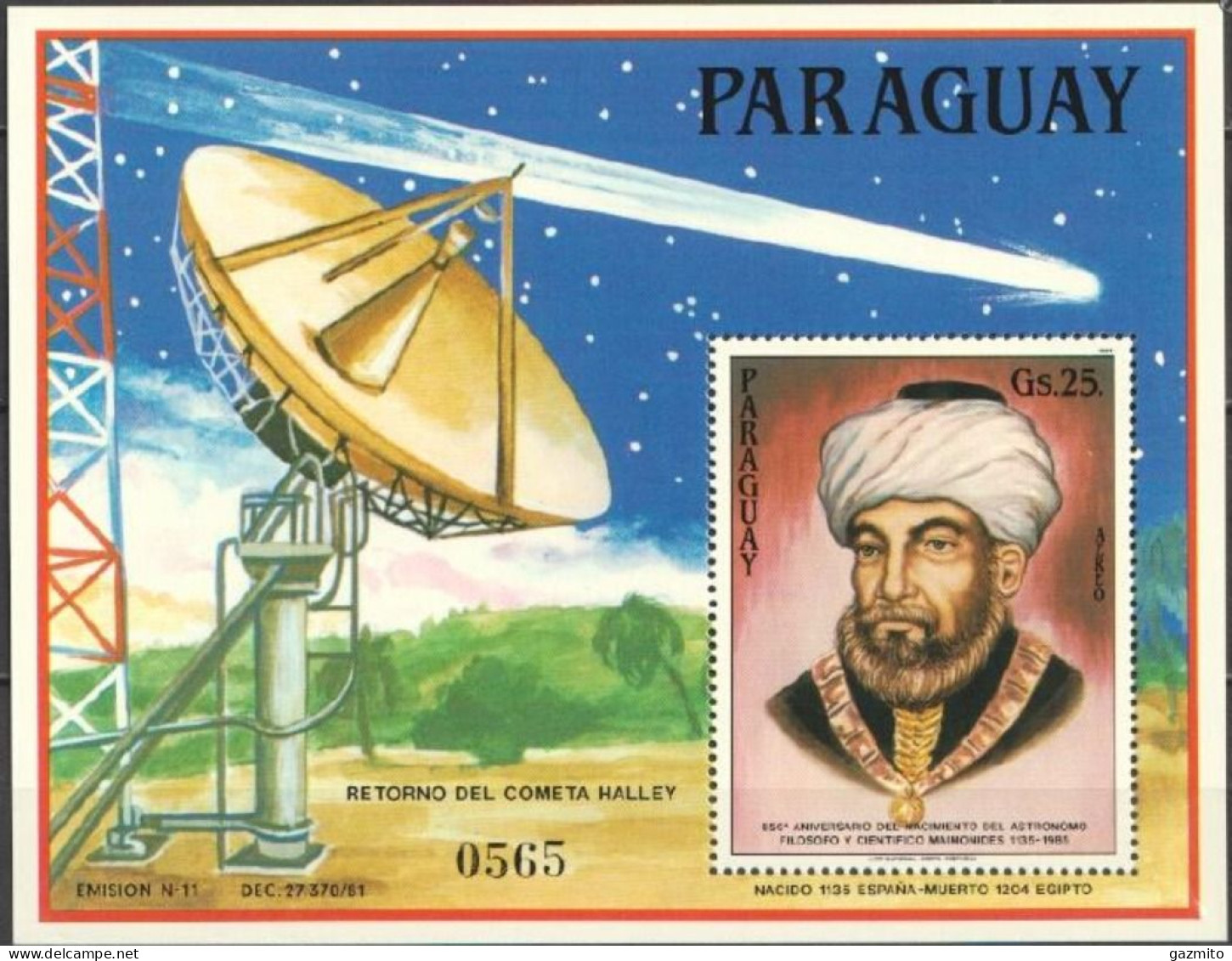 Paraguay 1985, Space, Halley Comet, BF - Paraguay