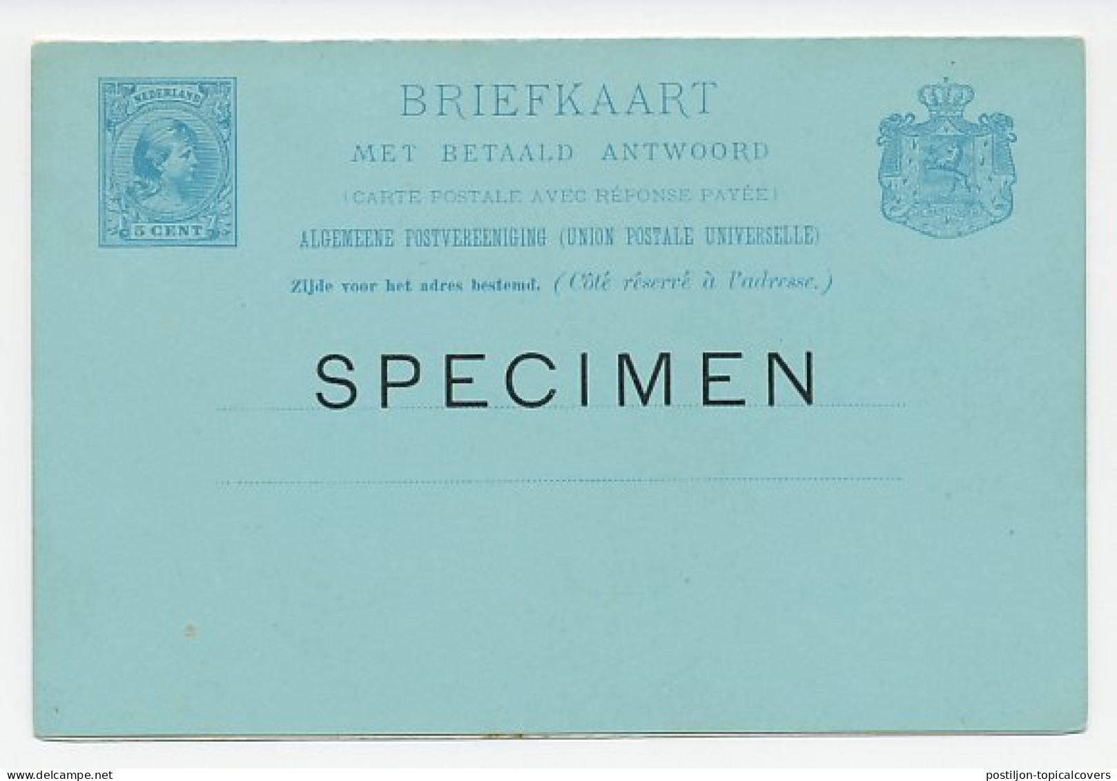 Briefkaart G. 30 - SPECIMEN - Ganzsachen